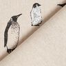 Tkanina dekoracyjna half panama Pingwiny – naturalny,  thumbnail number 6