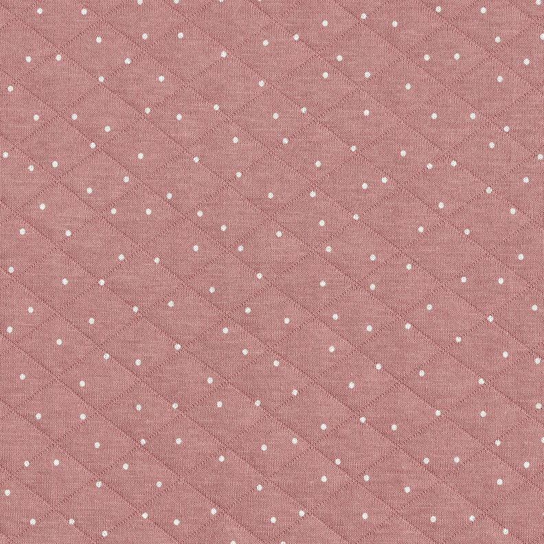 Materiał dwustronny kropki – ciemny brudny róż, image number 1