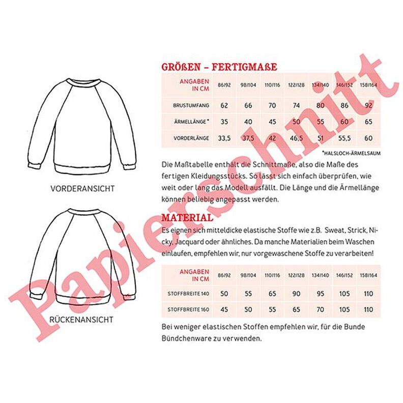 SVENNI prosty sweter z raglanowymi rękawami | Studio Przycięcie na wymiar | 86-164,  image number 12
