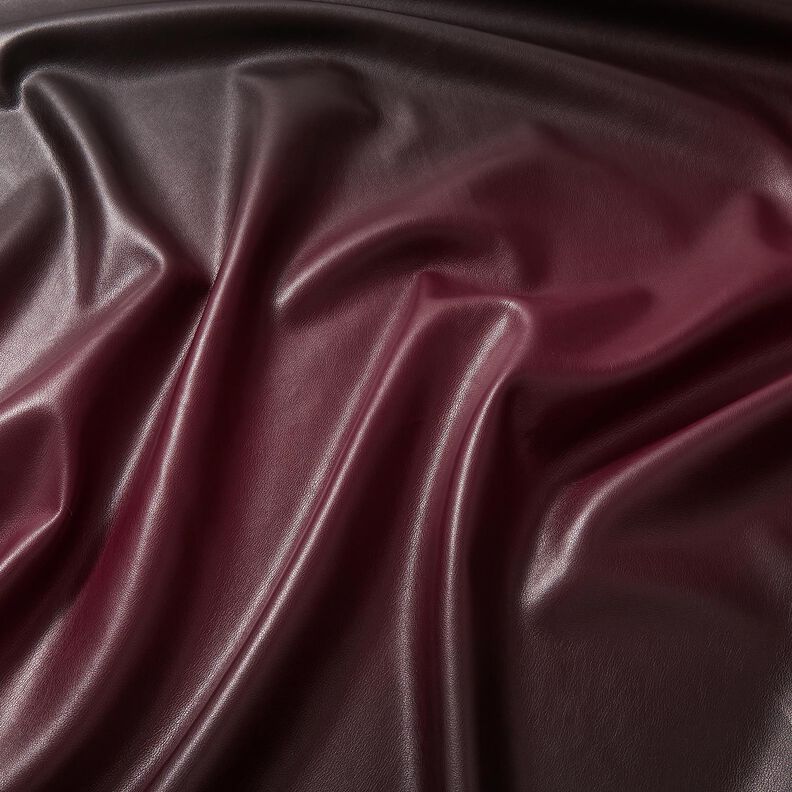 Sztuczna skóra gradient | Katia Fabrics – czerń/bordo, image number 2