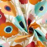 Tkanina bawełniana Kreton malowane kwiaty – eukaliptusowy/biel,  thumbnail number 3