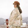 Elastyczny welur z podszewką Sherpa i delikatnymi kwiatami | Katia Fabrics – naturalny,  thumbnail number 6