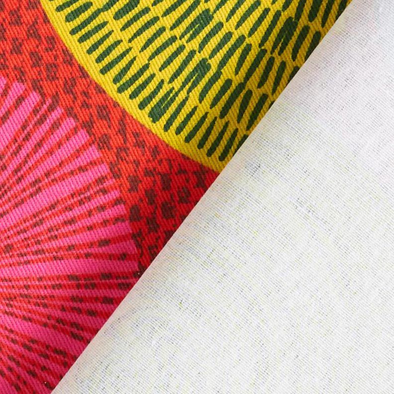 Tkanin dekoracyjna Diagonal bawełniany Duża mandala – czerwień,  image number 4