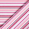Dżersej bawełniany prążki – liliowy/pink,  thumbnail number 4