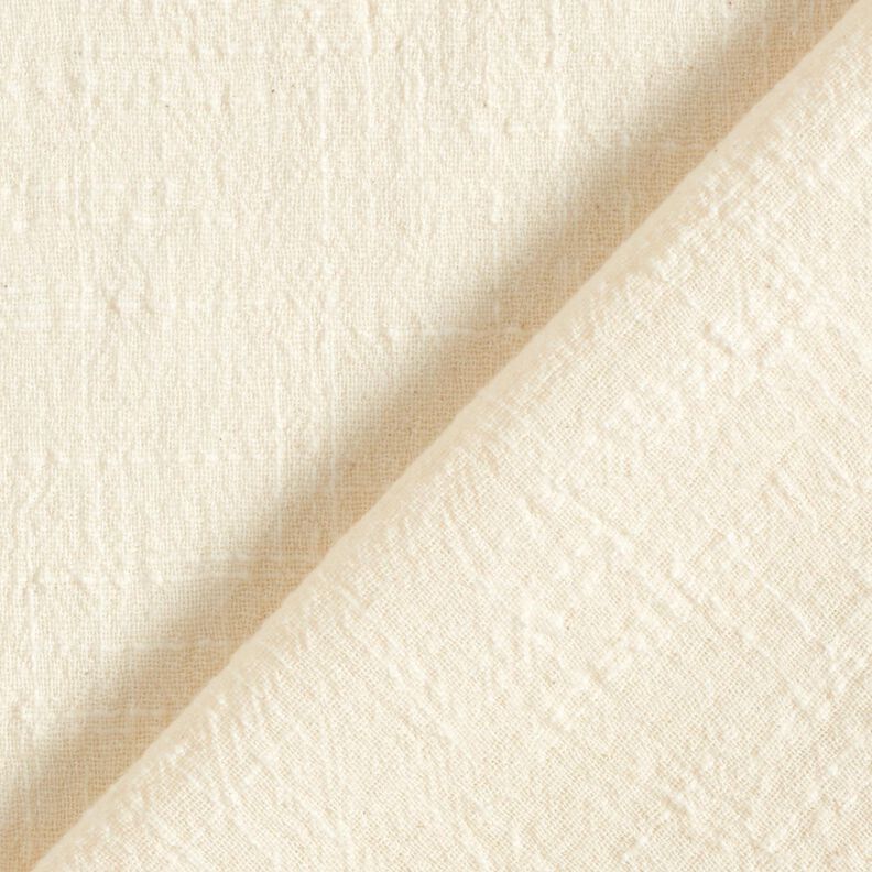 Tkanina bawełniana z efektem lnu niebielona – naturalny,  image number 3