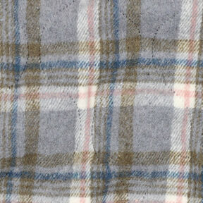 Tkanina pikowana Flanela kratka | Poppy Fabrics – szary, 