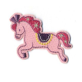 Aplikacja kucyk [ 4,5 x 6 cm ] – róż/pink, 