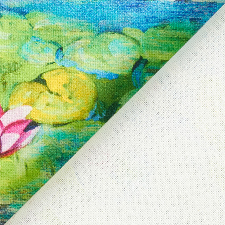 Tkanina dekoracyjna z nadrukiem cyfrowym, Monet – turkus,  image number 4