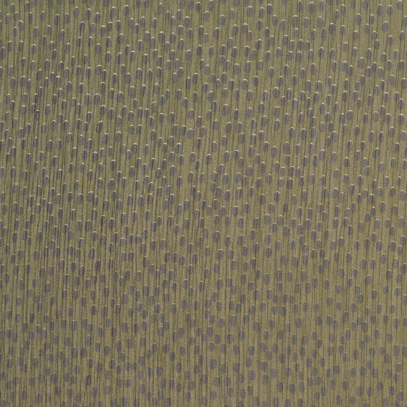 Krepa szyfonowa w duże kropki – khaki/czerń, image number 1