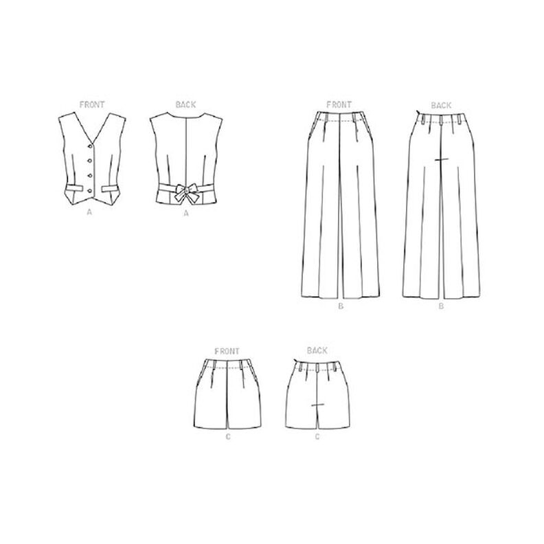kamizelka / spodnie / spodenki | Butterick 6901 | 42-50,  image number 5