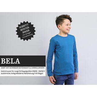 BELA sportowa bluzka z ukośnym szwem bocznym | Studio Przycięcie na wymiar | 86-152, 