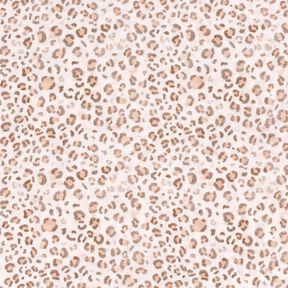 Muślin / Tkanina double crinkle akwarelowy lew nadruk cyfrowy – kość słoniowa, 