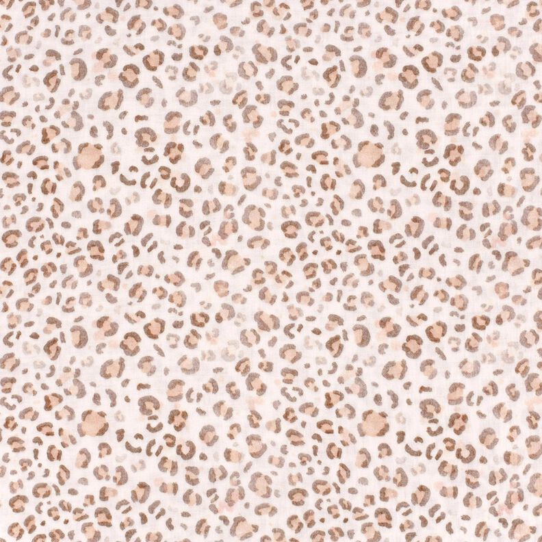 Muślin / Tkanina double crinkle akwarelowy lew nadruk cyfrowy &ndash; kość słoniowa,  image number 1