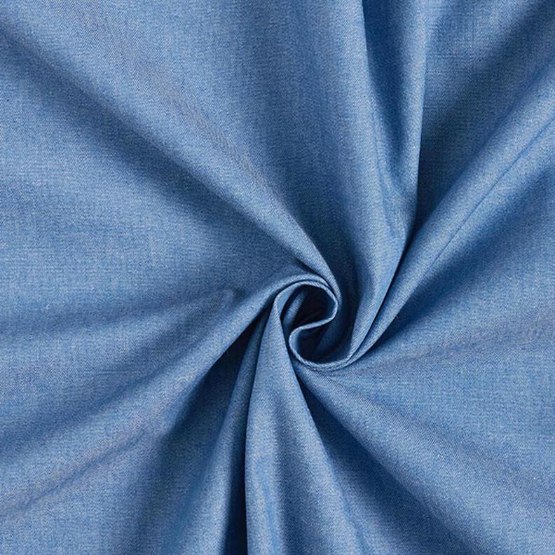 Tkanina bawełniana chambray przypominająca dżins – błękit,  image number 1