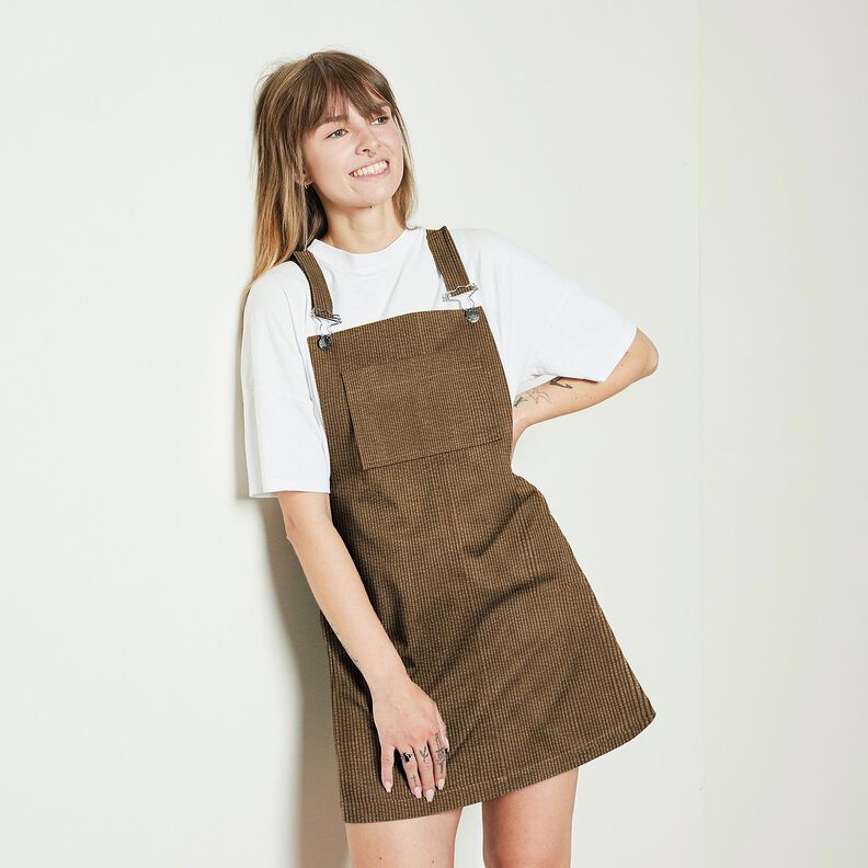 Sztruks szeroki Bubble Jednokol – brąz,  image number 8