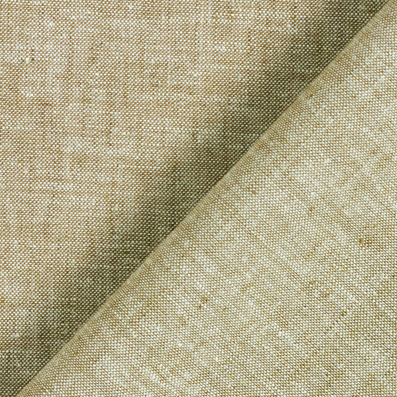 Mieszanka bawełny i lnu Melanż – jasny khaki,  image number 3