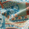 Tkanina bawełniana Kreton kwiatowy patchwork – błękit,  thumbnail number 2