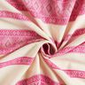 Tkanina bawełniana ze wzorem w romby – mleczna biel/pink,  thumbnail number 3