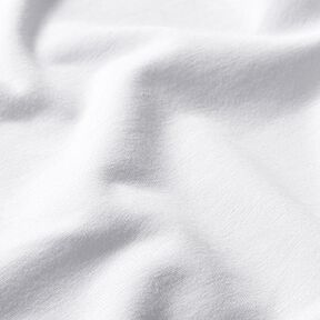 Dżersej bawełniany średniej ciężkości, jednokol. – biel, 