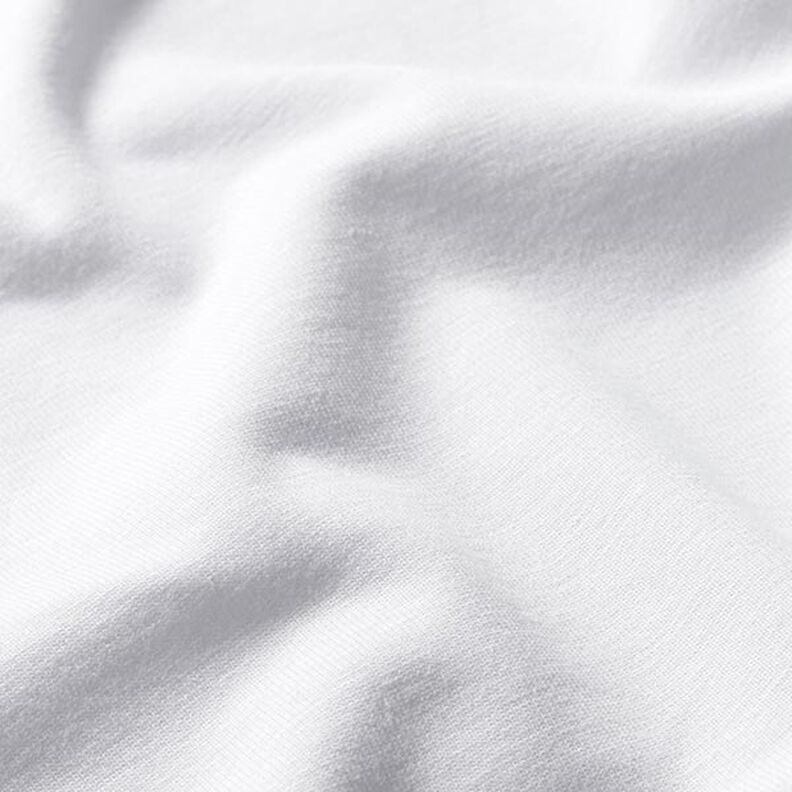 Dżersej bawełniany średniej ciężkości, jednokol. – biel,  image number 2