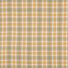 Muślin / Tkanina double crinkle Kratka | Poppy Fabrics – żółty curry/szałwia,  thumbnail number 1