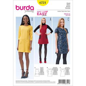 Sukienka, Burda 6721, 