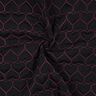 Tkanina pikowana neonowe serca | Poppy Fabrics – czerń/neonowy pink,  thumbnail number 3