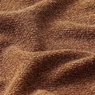 Dzianina bouclé melanż – brąz | Resztka 50cm, 