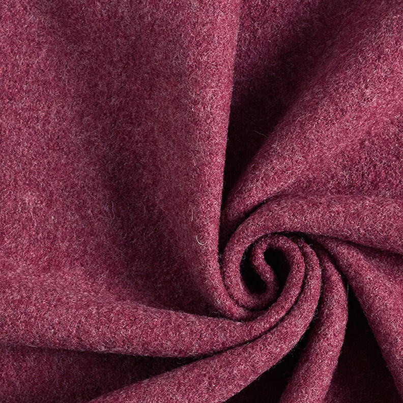 Wełniany loden spilśniany Melanż – bordo,  image number 1