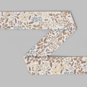 Taśma skośna Fleur (19 mm) 2 – brąz, 