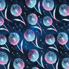 Dżersej bawełniany dmuchawce | Glitzerpüppi – ciemnogranatowy/purpura, 