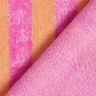 Tkanina frotte Bambus szerokie pasy – jasnopomarańczowy/pink,  thumbnail number 5