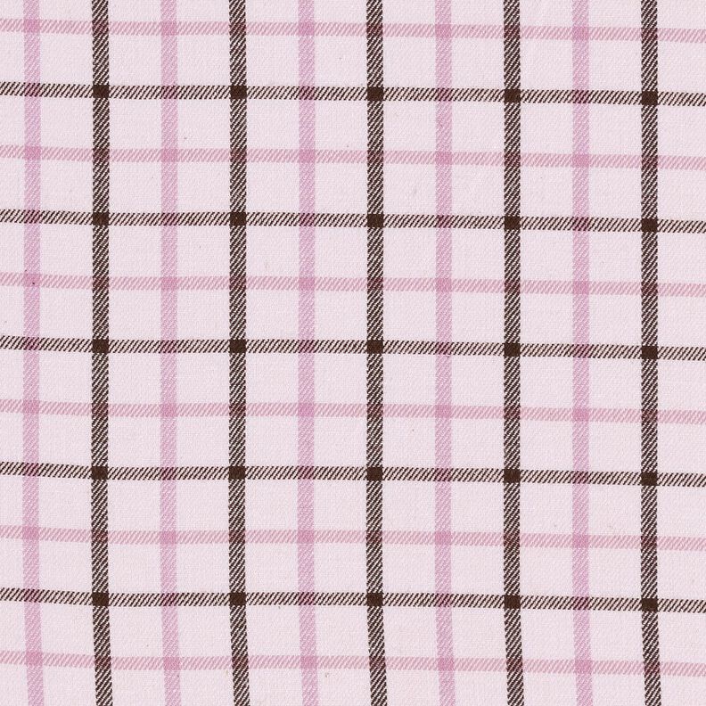 Bawełniana tkanina koszulowa ze wzorem w kratkę – różowy/pastelowy fiolet,  image number 1