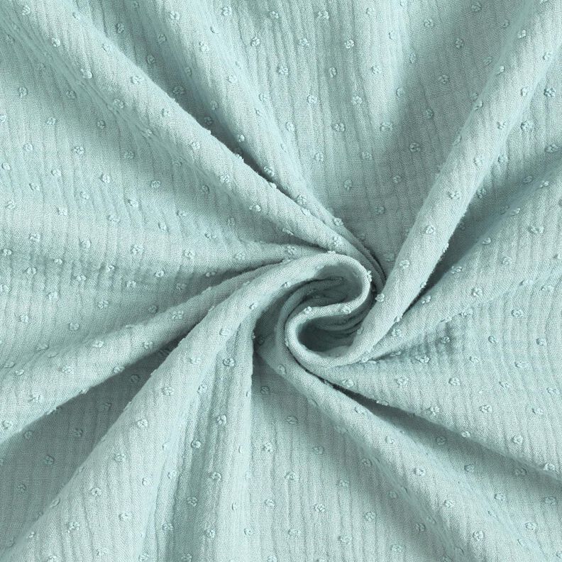 Muślin / Tkanina double crinkle dobby – miętowy,  image number 3
