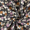 Tkanina bawełniana Kreton fantazyjne kwiaty – czarnoniebieski/pastelowy fiolet,  thumbnail number 3