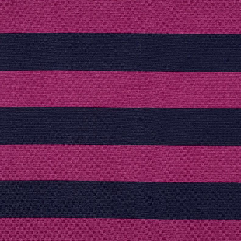 Tkanin dekoracyjna Płótno pogodne paski – purpura/ciemnogranatowy,  image number 1