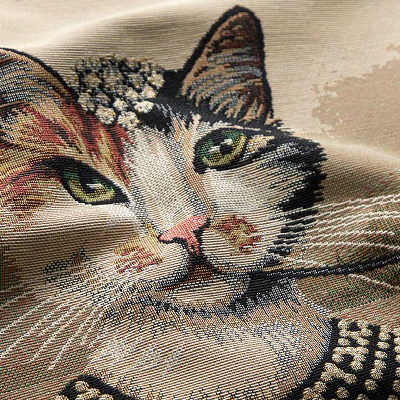 Panel Gobelin elegancki kot – ciemny beż/czerń,  image number 2