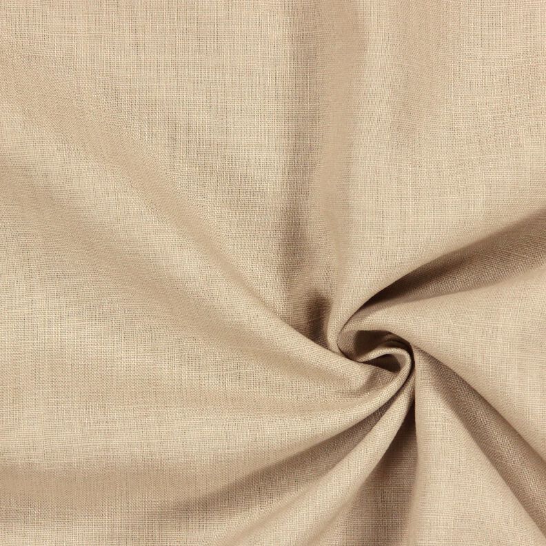 Tkanina lniana mieszanka ramii, średnia – migdałowy,  image number 1