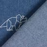 Tkanina dżinsowa strecz dinozaury origami – dżins,  thumbnail number 4
