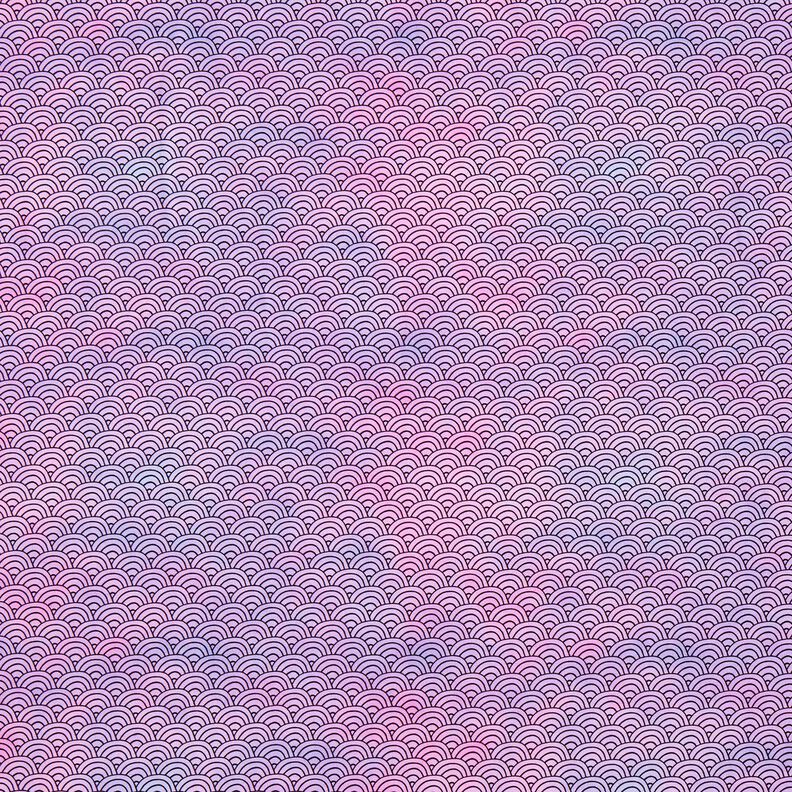 Dżersej bawełniany mangowa tęcza nadruk cyfrowy | by Poppy – pastelowy fiolet,  image number 1