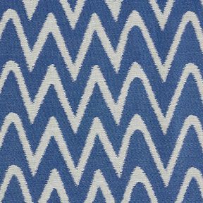 Tkanina outdoor Żakard wzór ikat – błękit, 