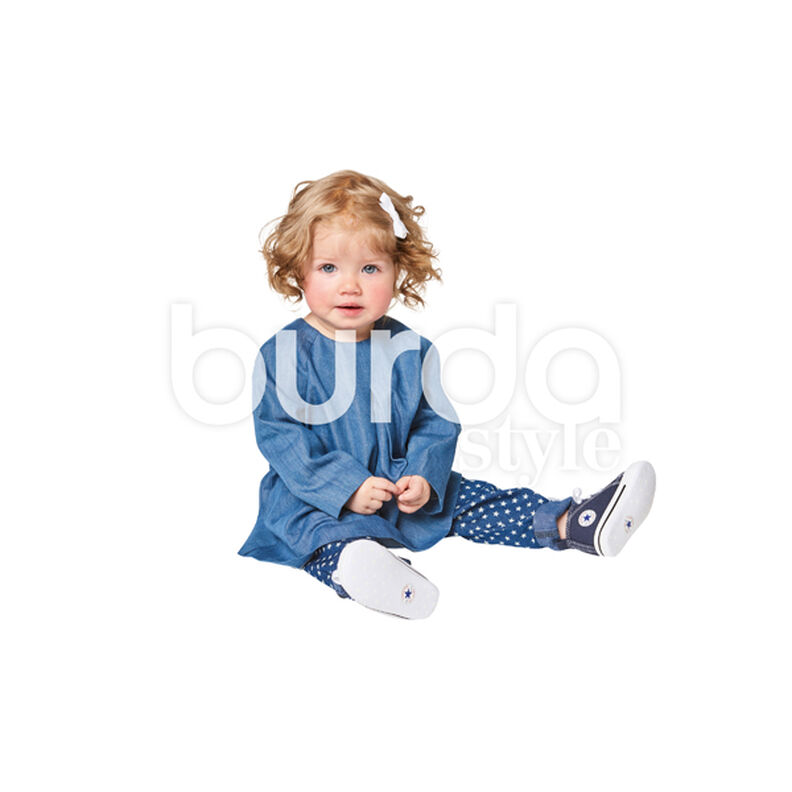 Sukienka niemowlęca | Bluzka | Spodnie, Burda 9348 | 68 - 98,  image number 5