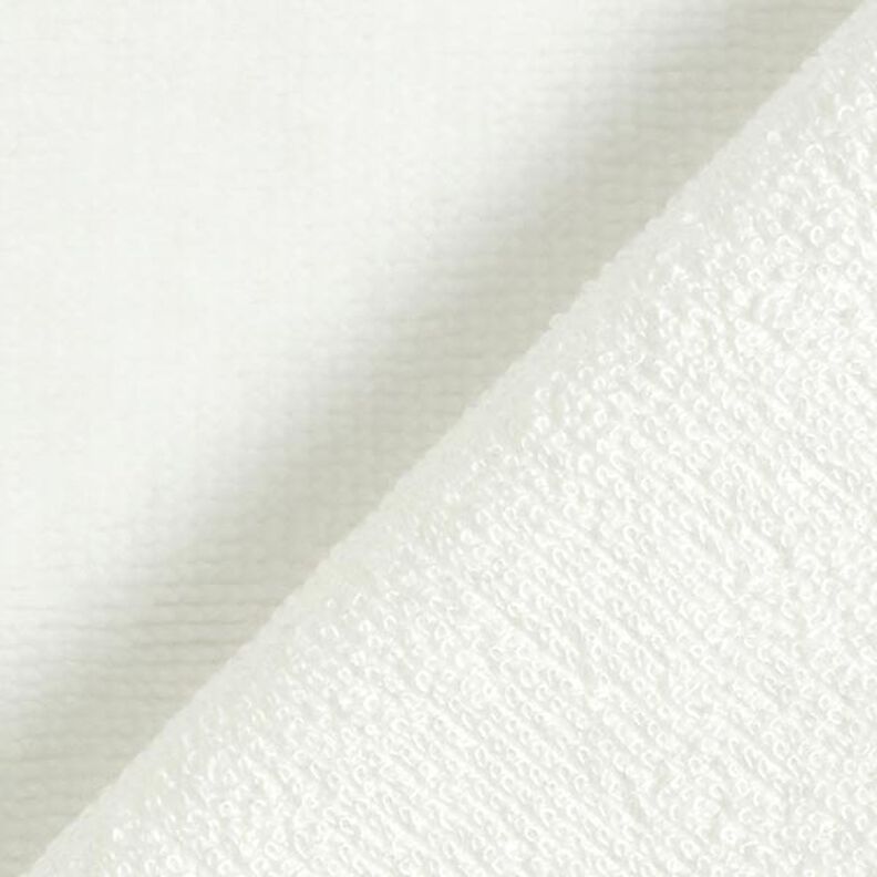 Miękka tkanina frotte Bambus Jednokol – mleczna biel,  image number 3
