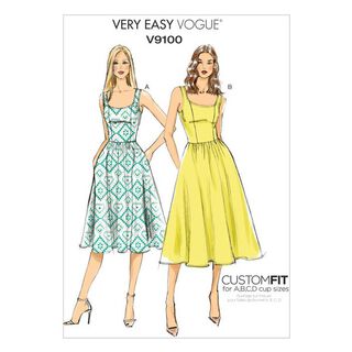 Sukienka, Vogue 9100 | 32 - 48, 