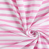 Dżersej pika w paski – biel/pink,  thumbnail number 3