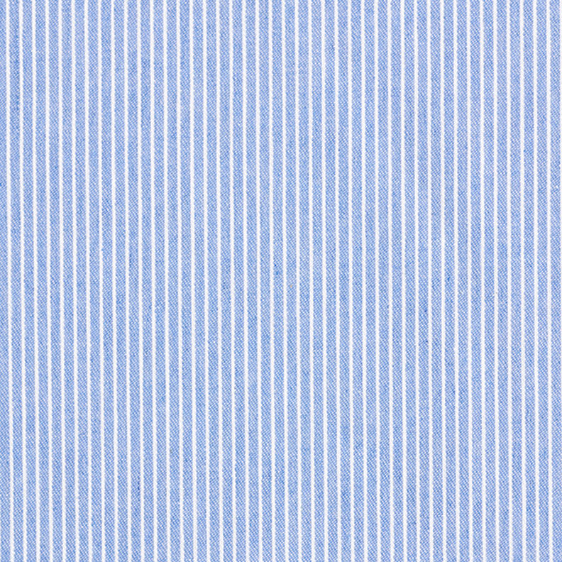 Tkanina na bluzki Mieszanka bawełny paski – jasnoniebieski/biel,  image number 1