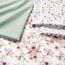 Tkanina bawełniana Popelina minikolce – jasny miętowy/ciemny brudny róż,  thumbnail number 5