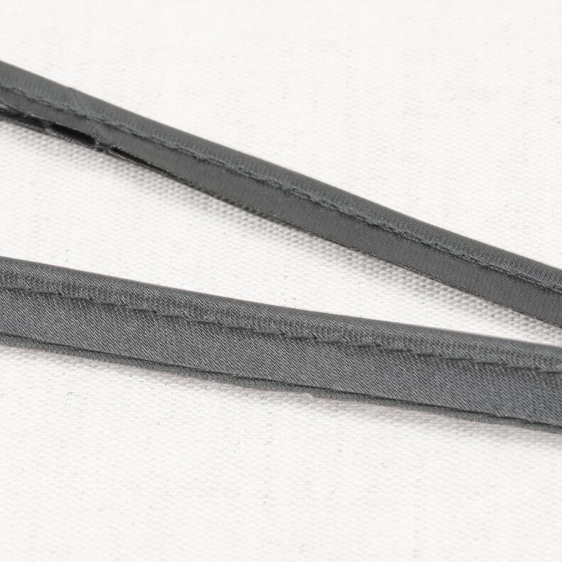 Satyna Taśma wypustkowa [10 mm] – szary,  image number 1