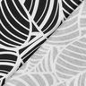 Dżersej wiskozowy w abstrakcyjne liście – czerń/biel,  thumbnail number 5