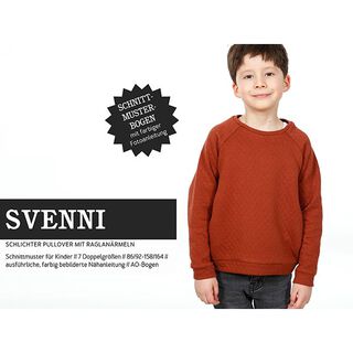 SVENNI prosty sweter z raglanowymi rękawami | Studio Przycięcie na wymiar | 86-164, 